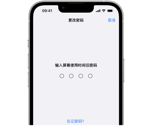 阿拉尔农场iPhone屏幕维修分享iPhone屏幕使用时间密码忘记了怎么办 