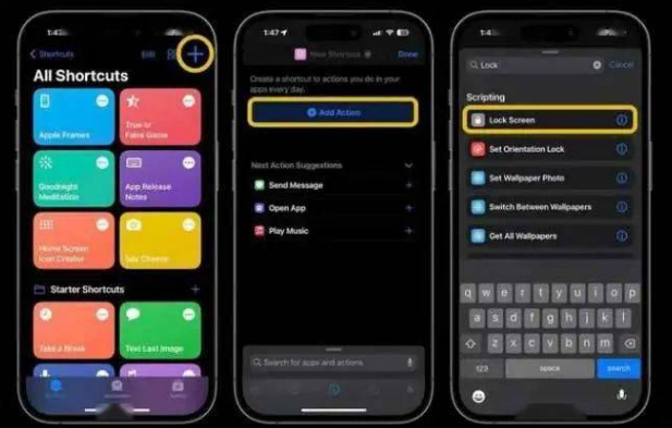 阿拉尔农场苹果14锁屏维修店分享iPhone14升级iOS16.4后如何创建锁屏快捷方式 